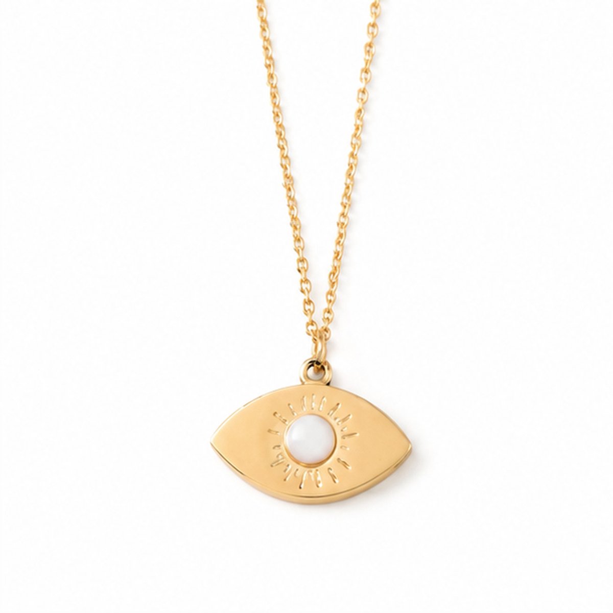 Deja Jewels - Dames ketting met hanger - Goudkleurig edelstaal