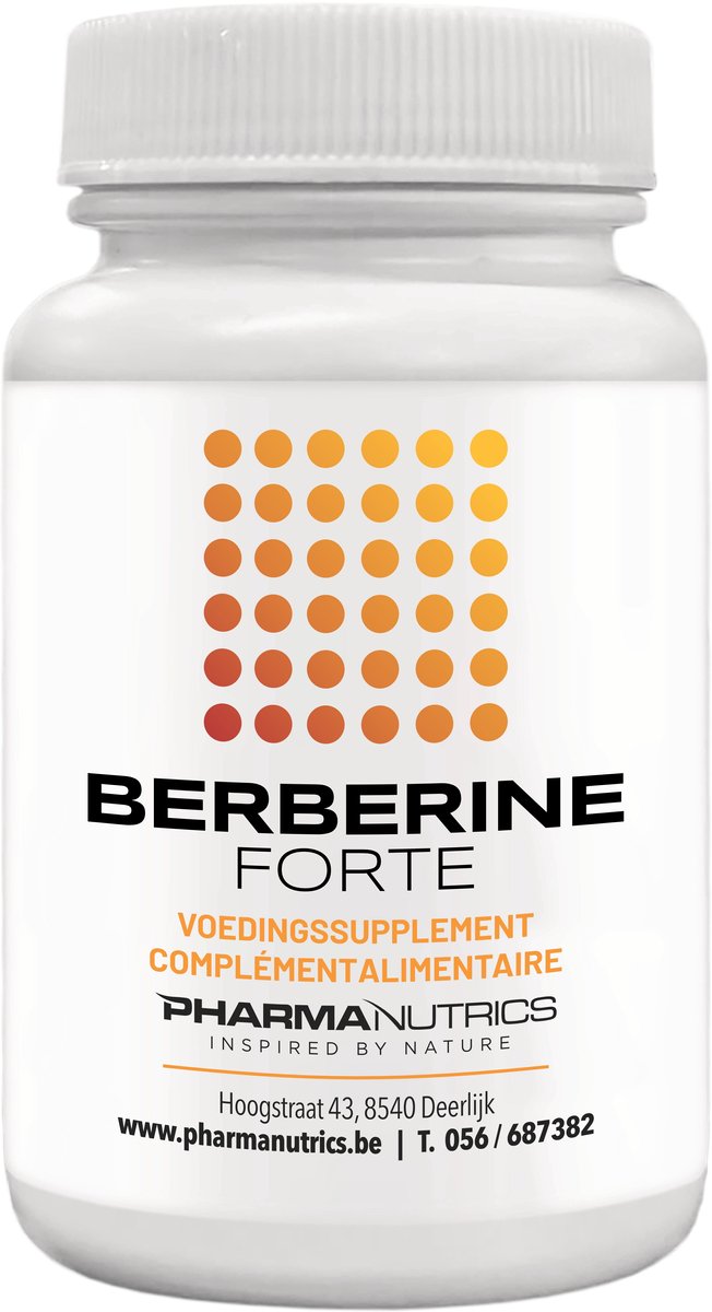 BERBERINE FORTE 120 V-CAPS PHARMANUTRICS - berberine-suikerregulatie-vermageren- natuurlijk voedingssupplement