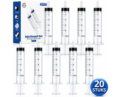 Twenty4seven® Injectiespuit 20 Stuks 10ML - Doseerspuit met Extra Lange Tuit - Kleine Spuit zonder Naald - Voor Huisdieren, Navullen & Doseren