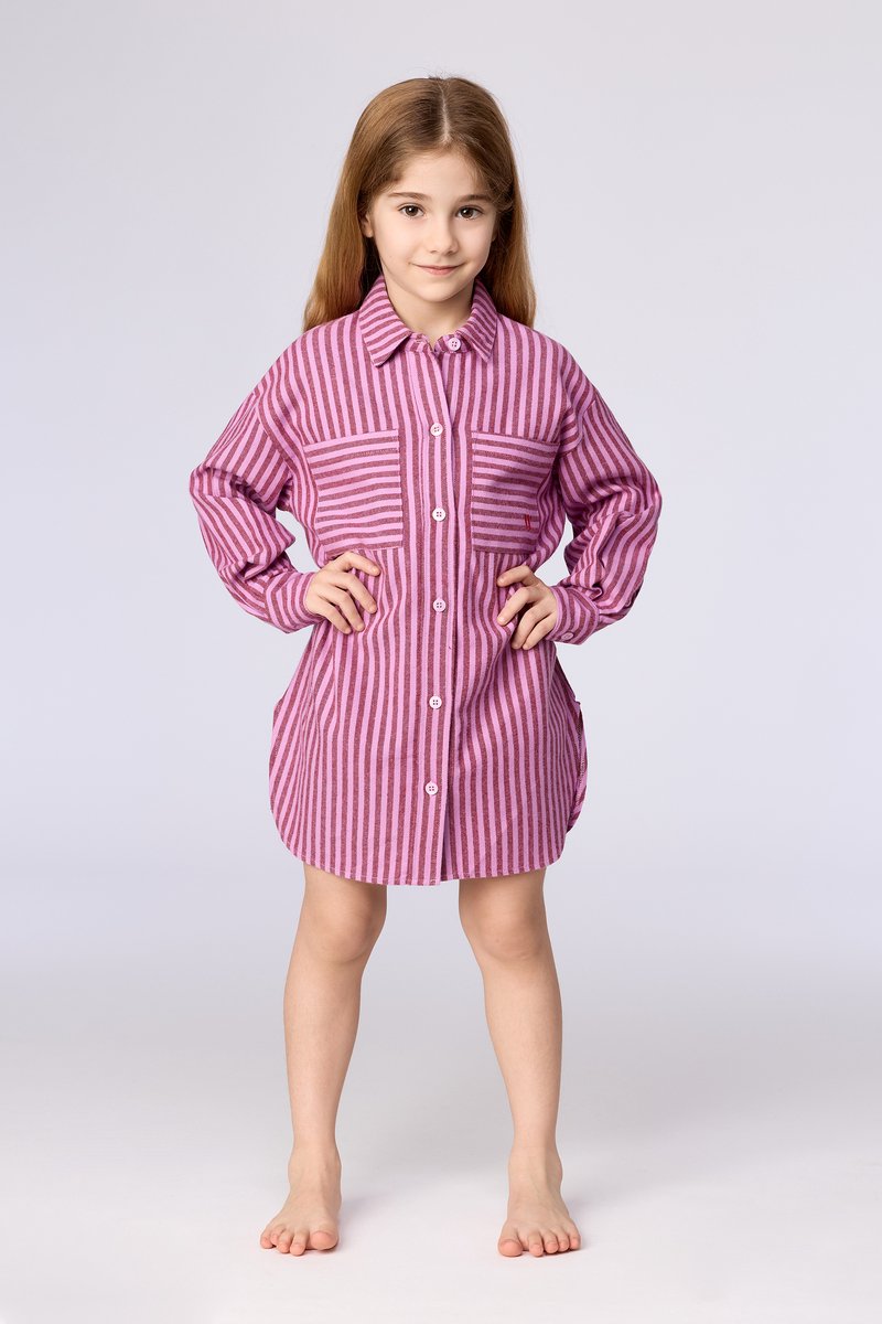 Woody Slaapkleedje roze streep - maat M