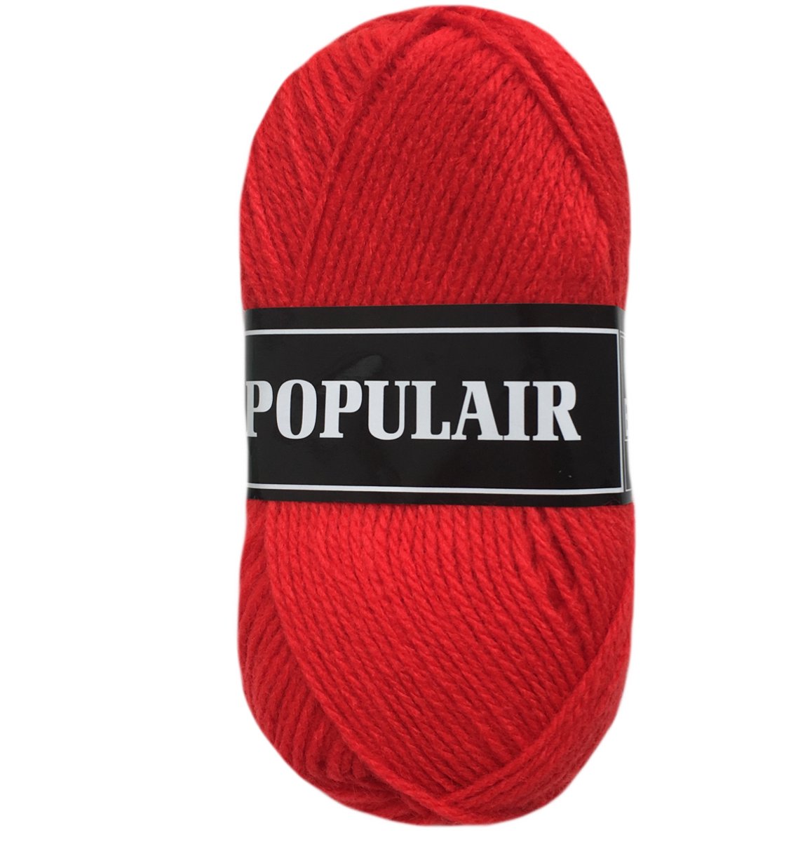 Beijer Populair acryl garen - fel rood (40) - 1 bol haakgaren/breigaren - naald 3,5 a 4mm