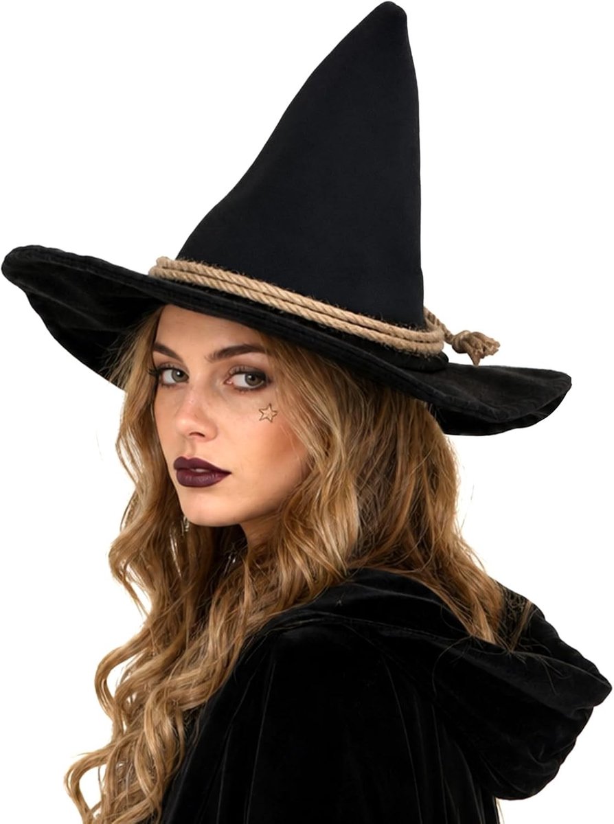 Vouwbare heksenhoed voor Halloween, Oktoberfest en carnaval - Perfecte accessoires voor cosplay en masquerade evenementen