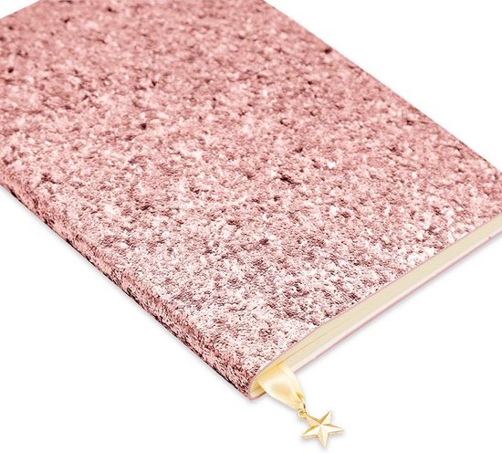 A5 Notitieboek, - Roze, All That Glitter A5 Sequin Pink bol.com