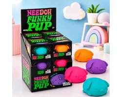 NeeDoh® Funky Pup Squishy – Fidget Speelgoed – Anti-Stress Knijp Speeltje – 1 Stuk Assorti