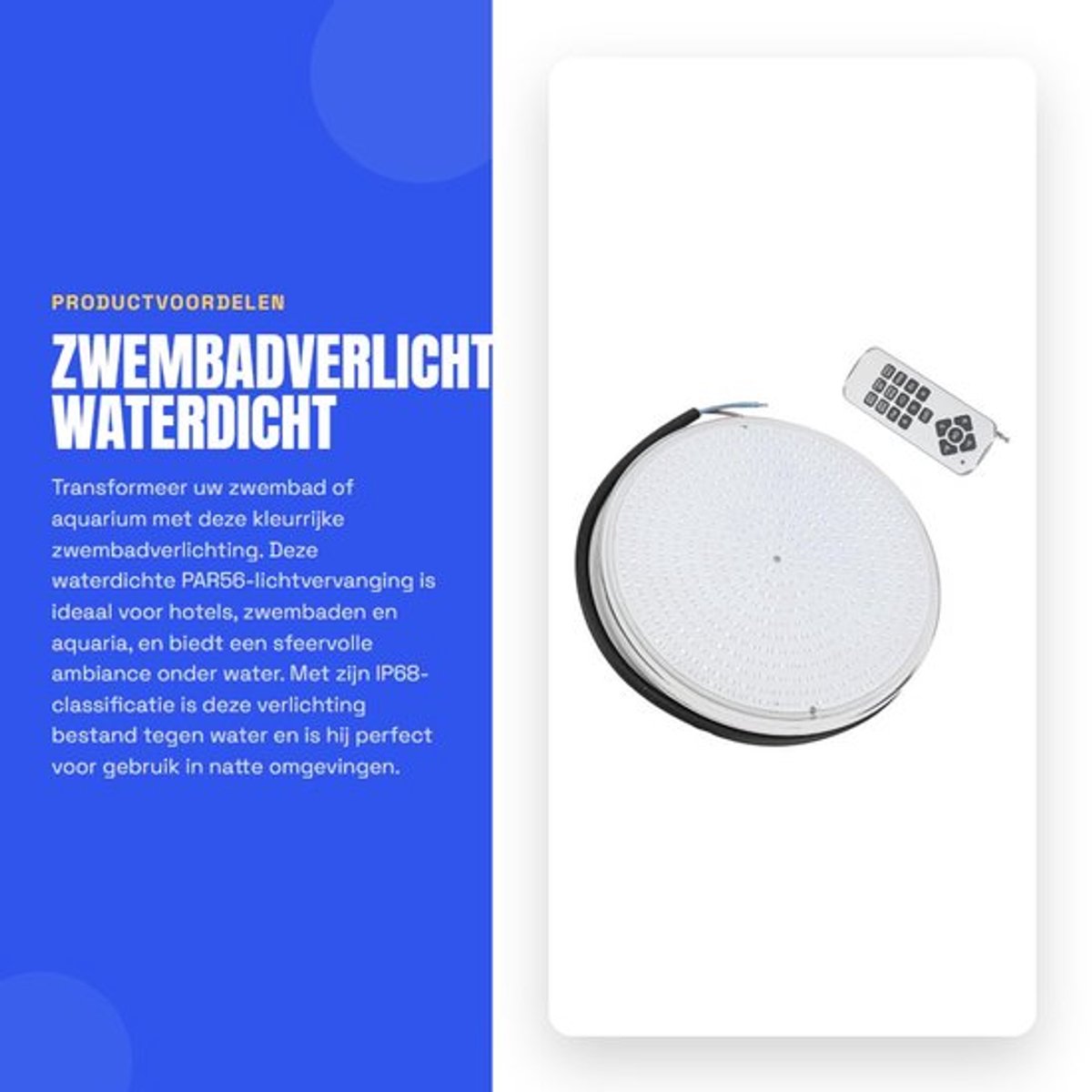 Onderwater - Dailygoods- Zwembadverlichting Waterdicht Ip68