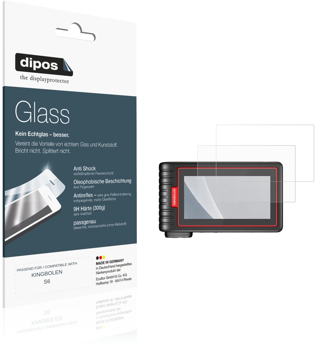 dipos – 2x Matte Pantserfolie geschikt voor KINGBOLEN S6 | 9H Screenprotector