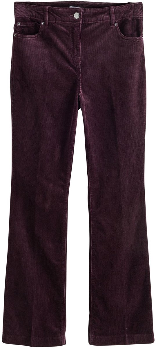 Next - Dames - Corduroy bootcut broek met modal - Rood