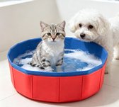 Opvouwbaar kattenzwembad –Kattenbad – Minizwembad voor katten & honden – Wadingpool voor huisdieren – Speelgoed niet inbegrepen – 30 x 10 cm - Geschikt voor alle seizoenen