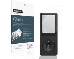 dipos – 2x Matte Pantserfolie geschikt voor BORDEAG RT001 MP3-Player | 9H Screenprotector