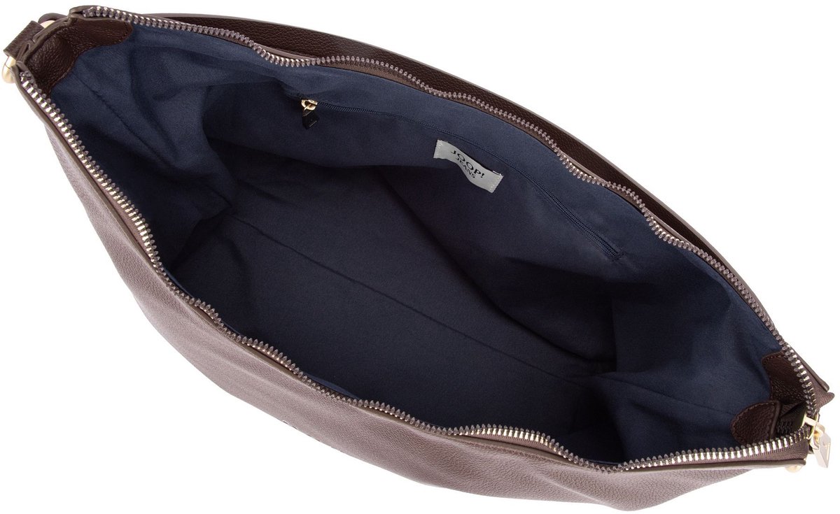 JOOP! schoudertas Lettera Dalia Hobo Darkbrown donkerbruin