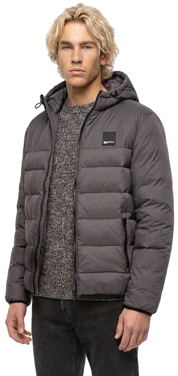Karl Lagerfeld Jeans B3m15006 Gewatteerde Jas Grijs L Man