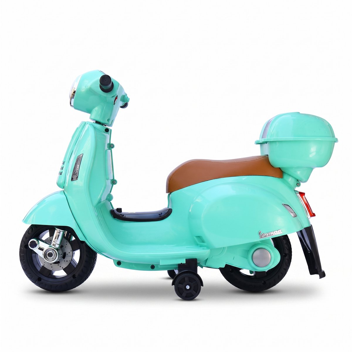 YAR Elektrische Scooter voor Kinderen – Mintgroen – LED Koplamp, Muziek & Claxon – Oplaadbare Accu – 2–3 km/u – Kinderscooter vanaf 1 Jaar – Max 30 kg