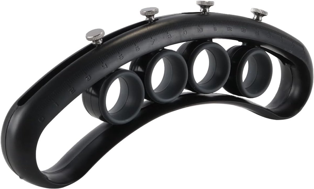 Multifunctionele Vinger Expander Trainers - Draagbare Stretcher voor Muziekinstrumenten, Ideaal voor Beginners en Vinger Spellen, Zwart