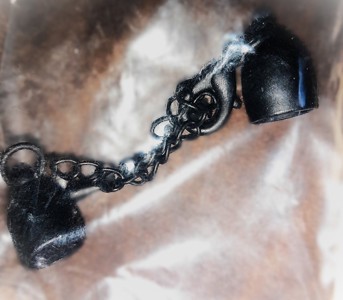 8 mm sieraden sluiting - mat zwart