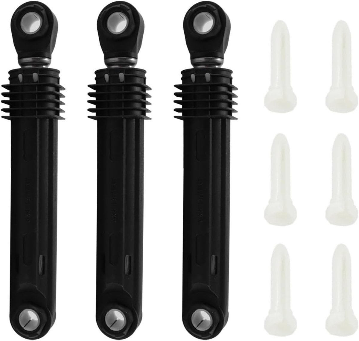 Set van 3 Ringen voor Schokdempers met Montagepennen voor Wasmachine Onderdelen 383EER3001F, 383EER3001H, 383EER3001J - Vervangingsonderdelen, Duurzaam, Betrouwbaar