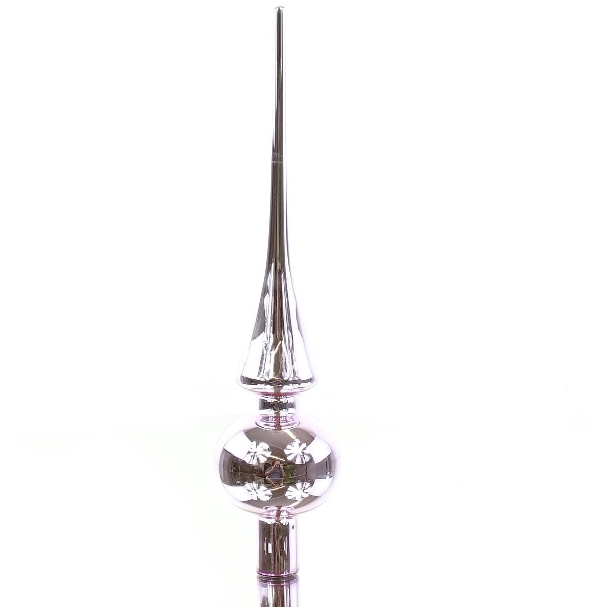Piek glas d6h26 cm fris lila Z