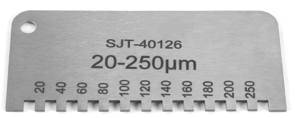 Natte Film Dikte Gauge Kam voor Coating Meting 20-250μm - Precisie Meetinstrument voor Verf en Lak