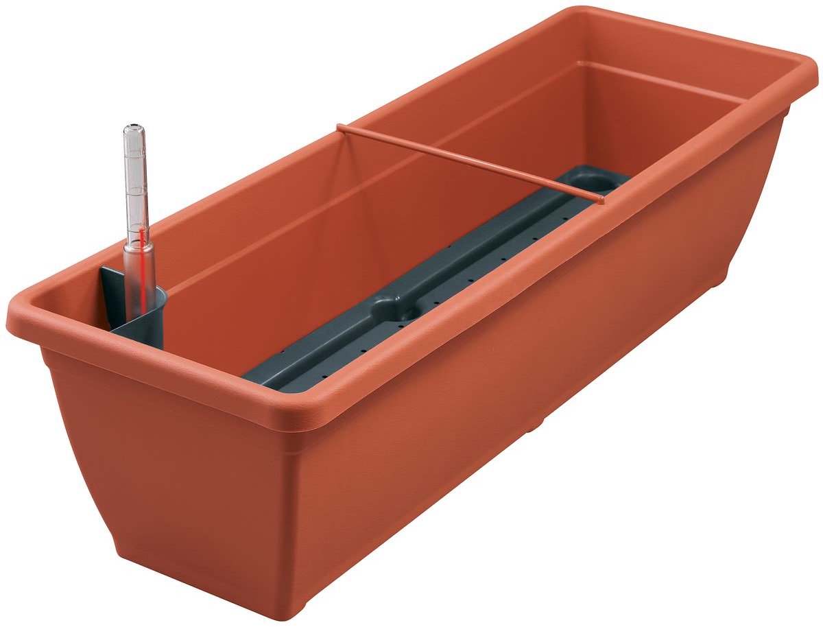 Geli balkonbak AQUA TOSCANA terracotta 60 cm met water - kunststof