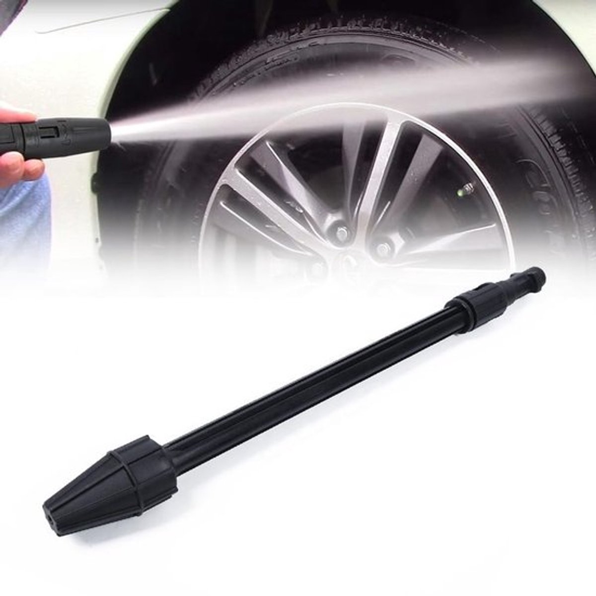 Dailygoody - Dirt Cutter - Drukreiniger - Turbo rotormondstuk - 42 cm - Efficiënt