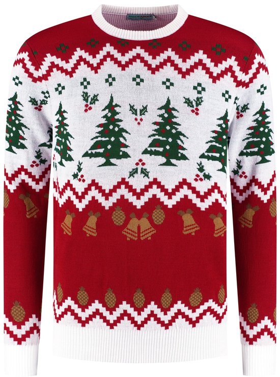UglyXmas Foute Kersttrui Dames & Heren - Christmas Sweater - Mannen & Vrouwen "Gezellig Kerstbos" - Maat S