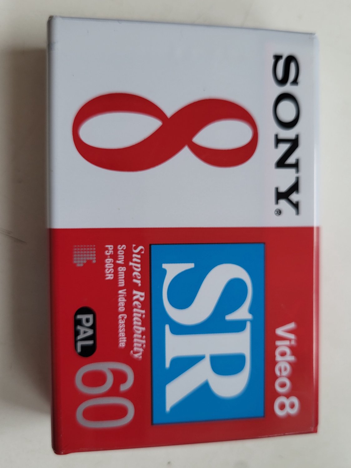 Sony SR PAL 60 Video 8 Super Reliability 8mm video cassette