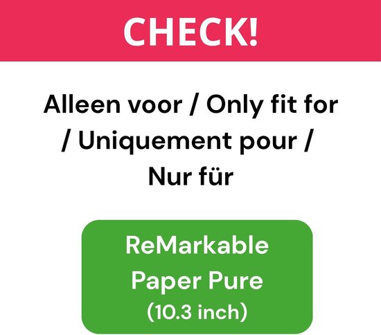Lunso ReMarkable Paper Pure book folio cover PU leer hoes - Lavendel — afbeelding 5