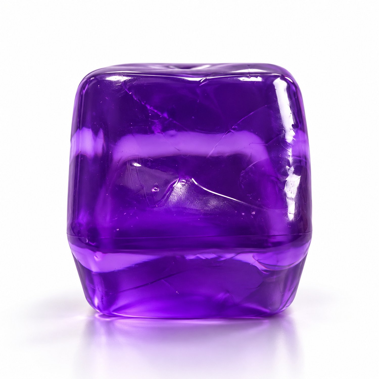 Hoogwaardige Kubus Squishy / Stressbal | Vierkante Slowrising Knijpbal | Viral Tik-Tok Fidget Speelgoed - Paars