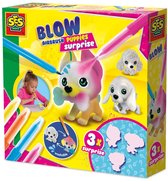 SES Creative Blow Airbrush Pens - Puppies Surprise - Voor Meisjes vanaf 5 Jaar - 3 Puppy's - Blaasstiften - Schoencadeautjes Sinterklaas