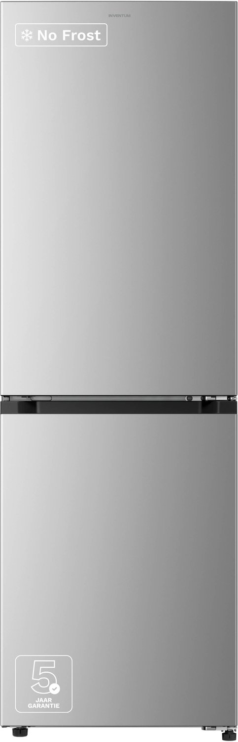 Inventum KV1841S koel-vriescombinatie met No Frost - 185 cm hoog - 315 L - Zeer stil: 35 dB - RVS