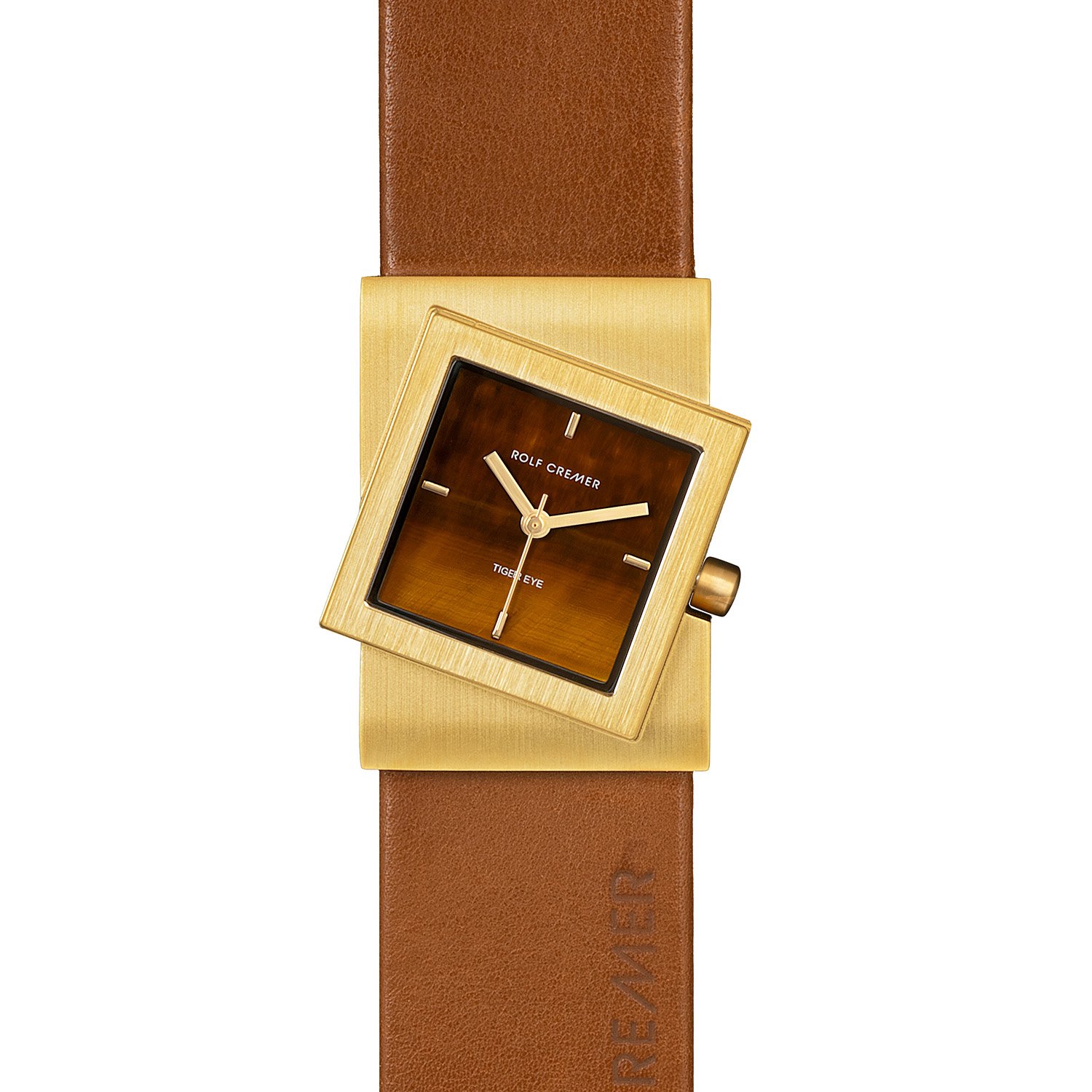 Rolf Cremer Turn S 507783 Stone Edition Horloge Tiger Eye 25 mm