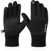 Valero Winterhandschoenen M/L – Warm Tech Fleece – Touchscreen & Anti-Slip Grip – Winddicht & Waterafstotend – Fiets, Scooter, Wandelen & Sport – Zwart