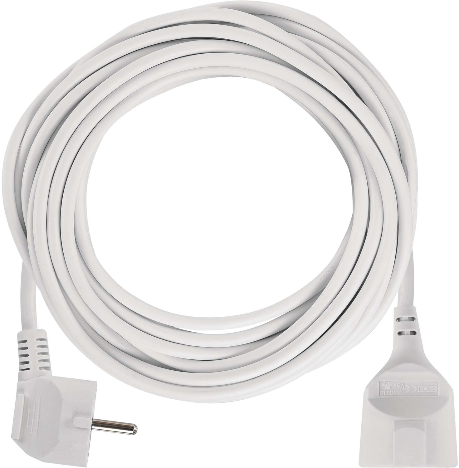 EMOS Verlengsnoer 10 m / 1 stopcontact / wit / PVC / 1,5 mm², P0120R