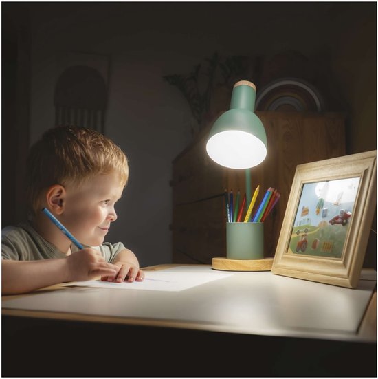 EMOS POPPY-tafellamp voor een E27-gloeilamp, groen, Z7640GR — afbeelding 2