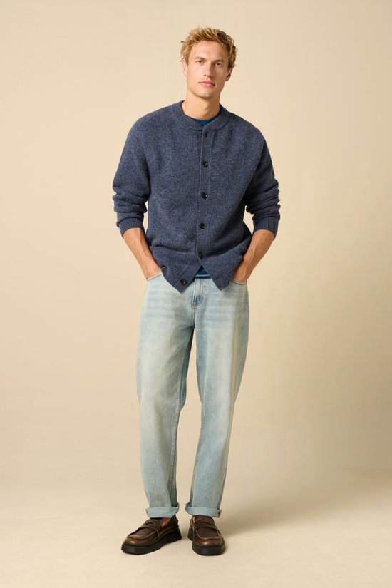 Donkerblauw Wol Vest