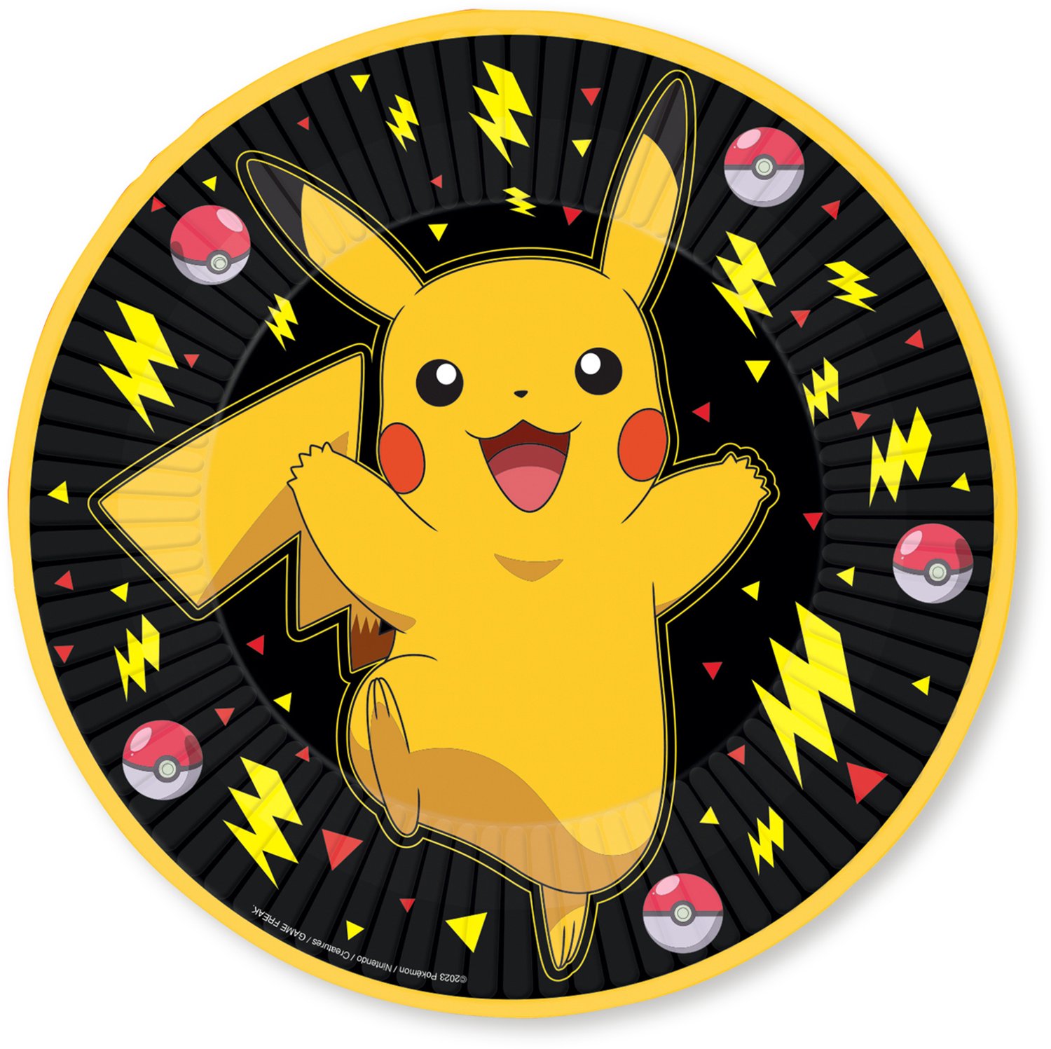 RIETHMULLER - 8 Pokémon Pikachu Borden 23 cm