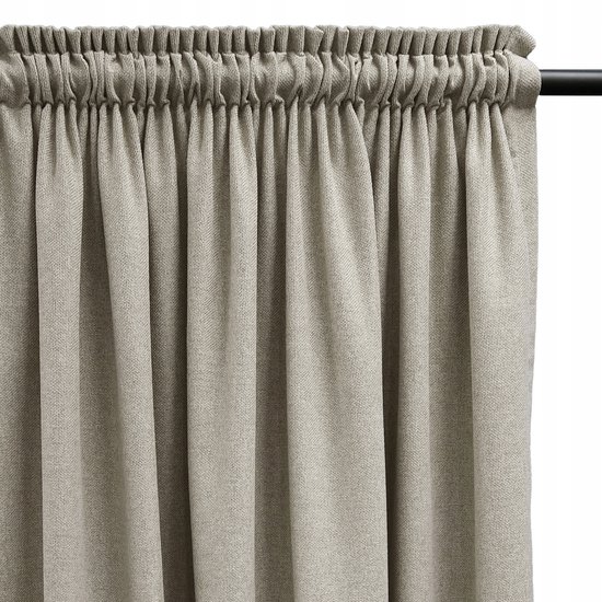 Verduisterende Gordijnstof Beige 140x275 cm - Stijlvolle Raambekleding