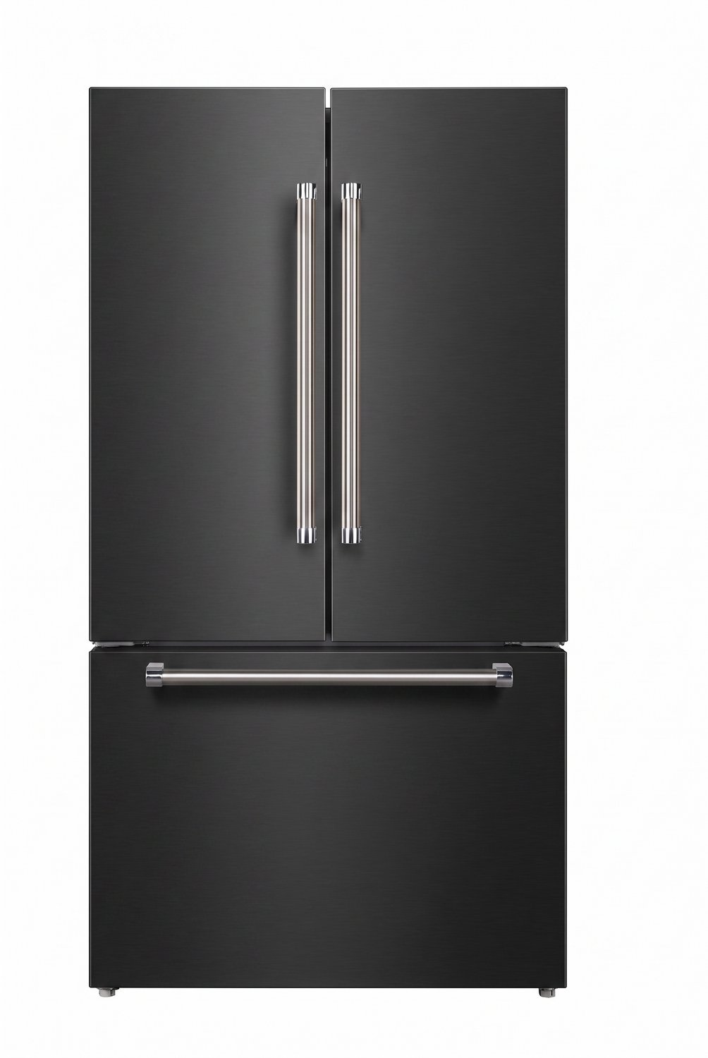 Lincoln Prestige PRFD58FEIN - French Door Amerikaanse Koelkast - 178 cm hoog - 91.1 cm breed - 579L - Automatische IJsblokjesmachine met Wateraansluiting - Total No-Frost - Zwart RVS / Inox
