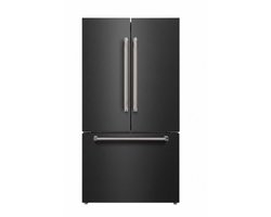 Lincoln Prestige PRFD58FEIN - French Door Amerikaanse Koelkast - 178 cm hoog - 91.1 cm breed - 579L - Automatische IJsblokjesmachine met Wateraansluiting - Total No-Frost - Zwart RVS / Inox