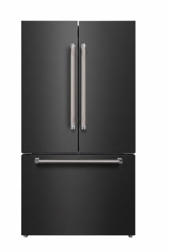 Lincoln Prestige PRFD58FEIN - French Door Amerikaanse Koelkast - 178 cm hoog - 91.1 cm breed - 579L - Automatische IJsblokjesmachine met Wateraansluiting - Total No-Frost - Zwart R…