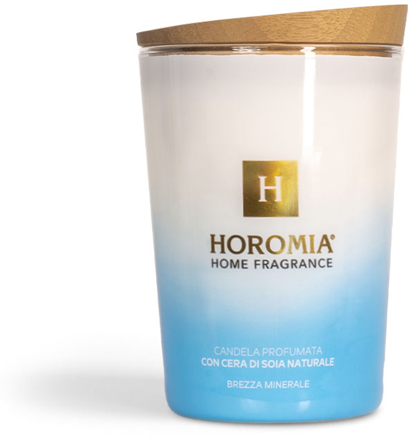 HOROMIA Lino e Fior di Cotone geurkaars. - 350 gr - Natuurlijke Sojawas - Luxe Italiaanse Huisparfum