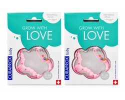 2 x Curaprox Bijtring - Roze - Voordeelverpakking