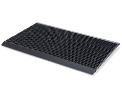 Hamat Outline deurmat buiten - Pure black - 50 x 80 cm