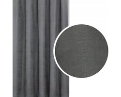 Merkloze Antraciet Gordijn 150x165 cm - Verduisterend, Velours