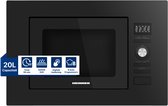 Heinner Inbouw Magnetron – 20 L – 800 W – 1000 W Grill – 5 Vermogensniveaus – Ontdooifunctie – LED-display – 95 Min Maximale Kooktijd – Zwart