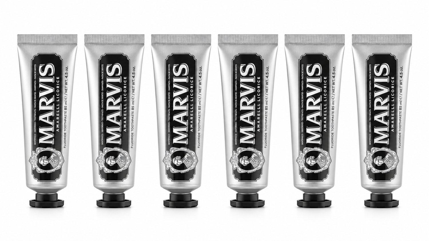 Marvis Tandpasta Amarelli Licorice | 6 x 85 ml