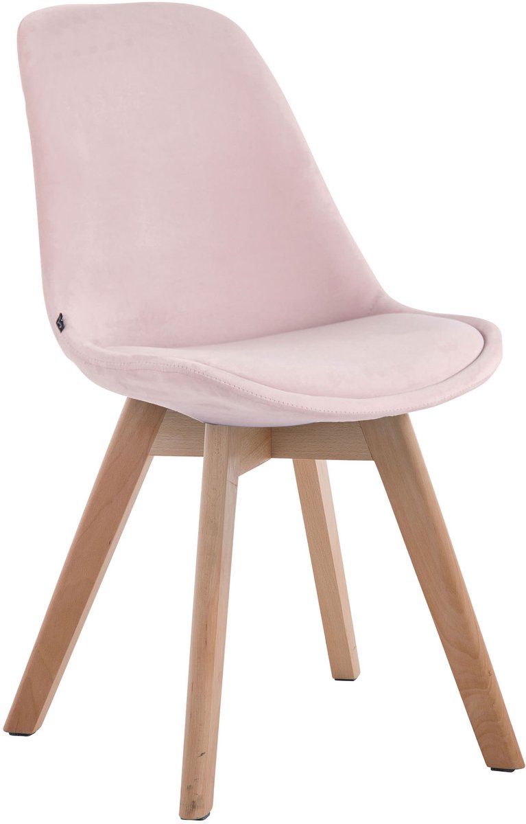 Bezoekersstoel - Fluweel - Roze