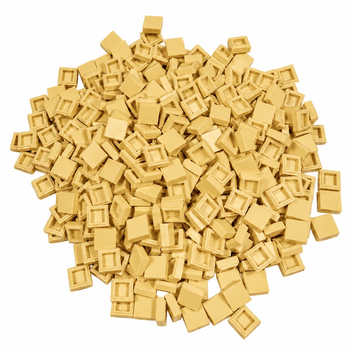 400 Bouwstenen 1x1 tile | Lichtgeel | Compatibel met Lego Classic | Keuze uit vele kleuren | SmallBricks
