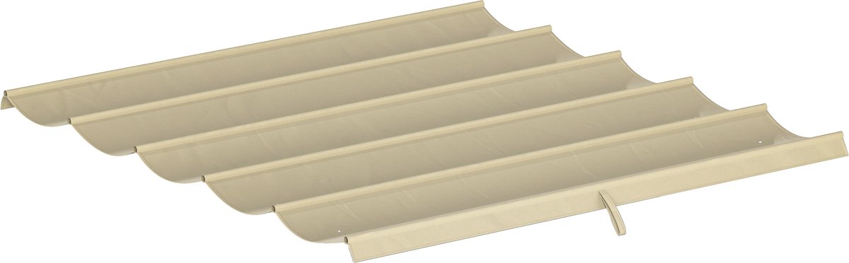 Vervangend Dak voor Pergola, 3 x 3 m Schaduwdoek met UV-bescherming, voor 3 x 3 m Constructie, Tuin, Balkon, Beige