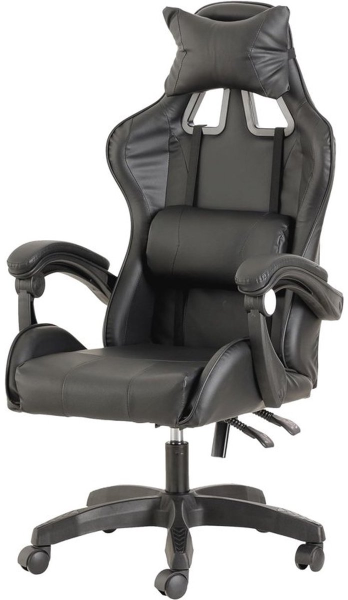 Ergonomische gamingstoel - Hoofdsteun - Verstelbare rugleuning