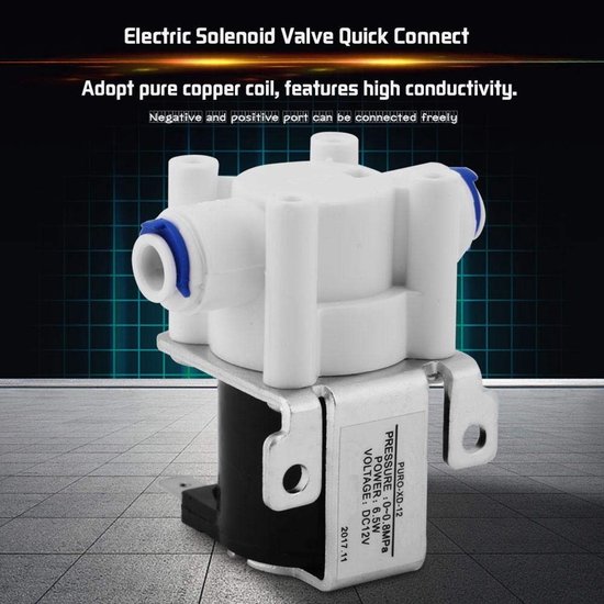 DC 12V Elektrische Waterklep met Koper Spoel voor Waterzuiveraars - Snelle Sluiting en Hoge Geleiding, 1/4 Inch Aansluiting voor Efficiënte Waterstroom — afbeelding 5